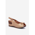 Dámske Ľahké Sandále Na Klinu Comfort Shoes Béžové Efravia - Béžová