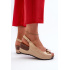 Dámske Ľahké Sandále Na Klinu Comfort Shoes Béžové Efravia - Béžová