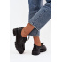 Dámske poltopánky z ekokože čierne Adrelle