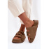 Dámske sandále s hrubou platformou s remienkami Big Star TT274530 Camel - Odtiene hnedej a béžovej