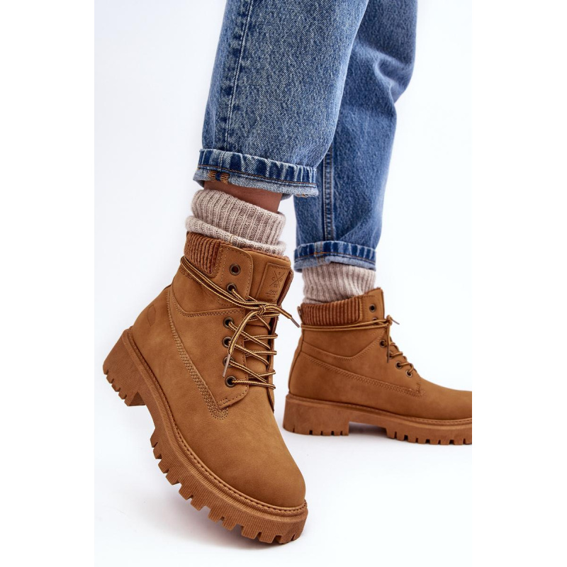 Ženské izolované topánky Camel Cross MM2R4011C - Odtiene hnedej a béžovej
