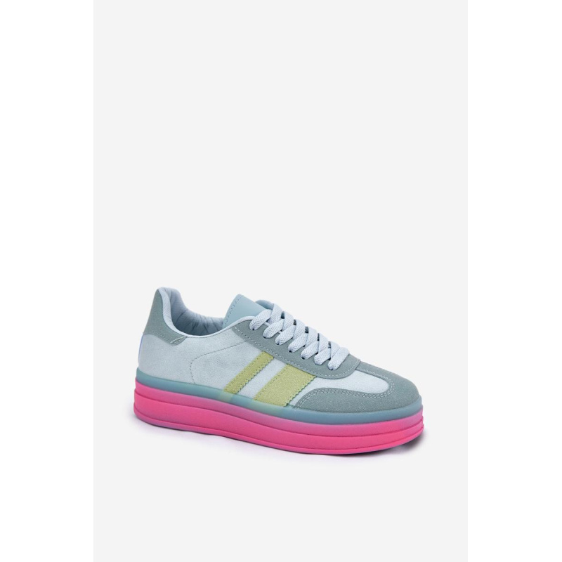 Nízke Sneakers Na Platforme Modré Ovivene - Modrá