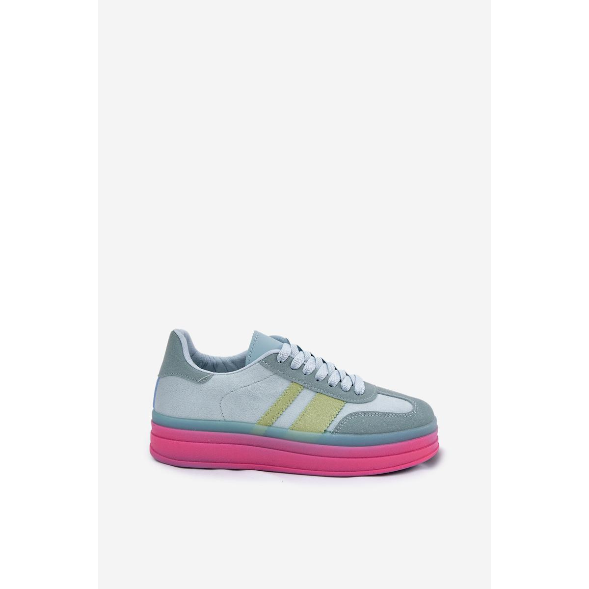 Nízke Sneakers Na Platforme Modré Ovivene - Modrá