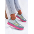 Nízke Sneakers Na Platforme Modré Ovivene - Modrá