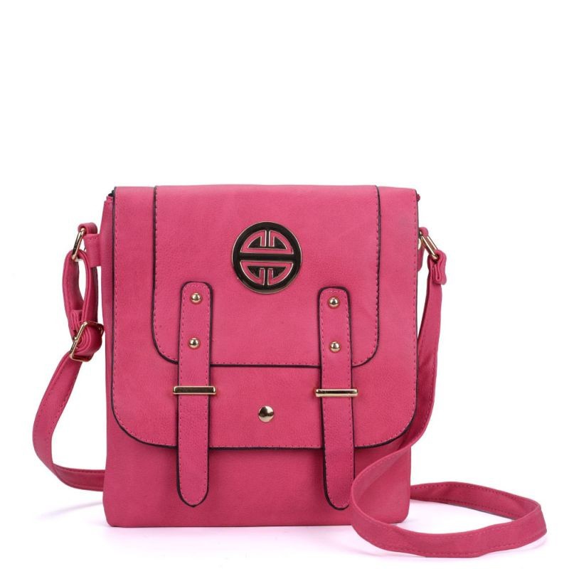Tmavoružová kabelka Crossbody