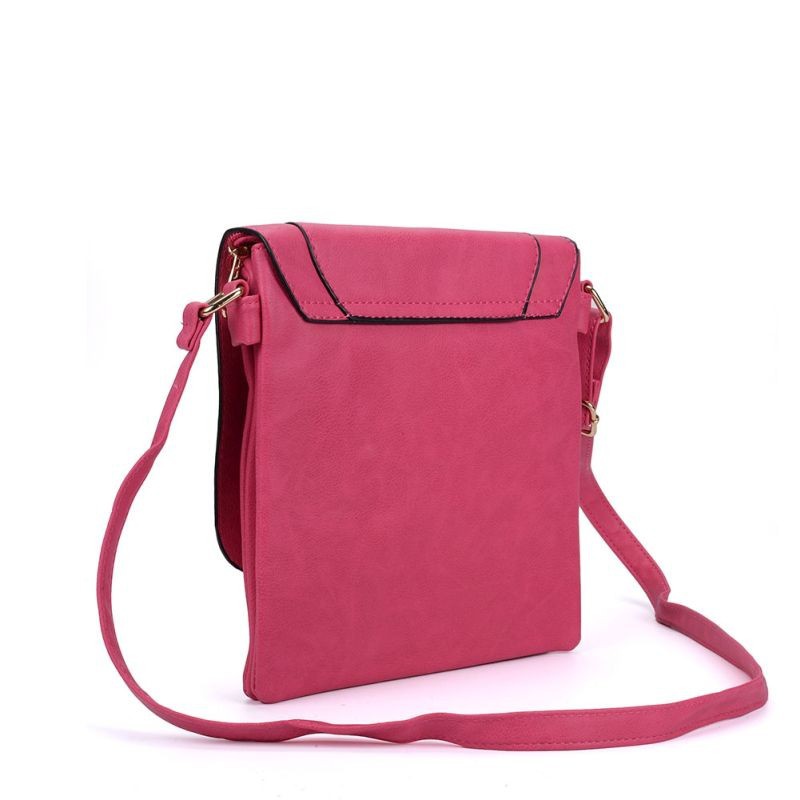 Tmavoružová kabelka Crossbody