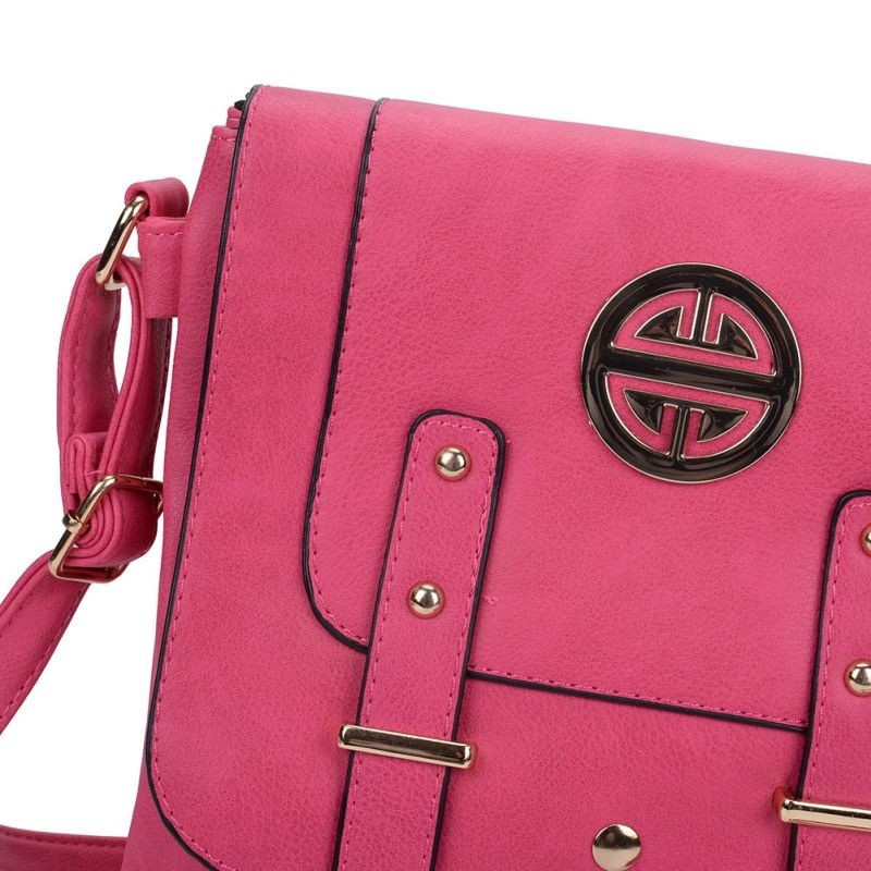 Tmavoružová kabelka Crossbody
