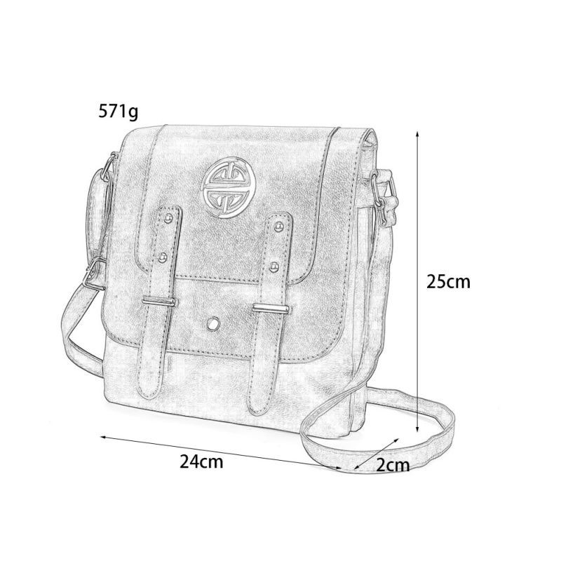 Tmavoružová kabelka Crossbody