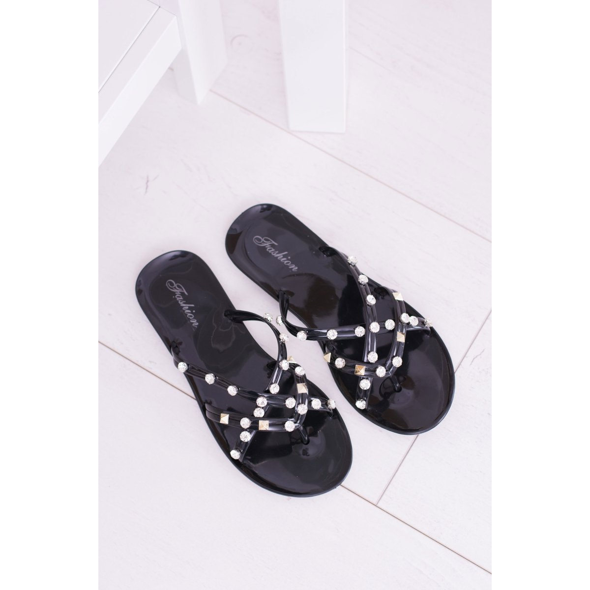 Čierne Dámske šľapky LU BOO - F4U5390