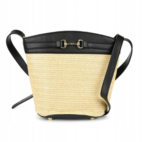 Čierna dámska kabelka na leto SUNNY