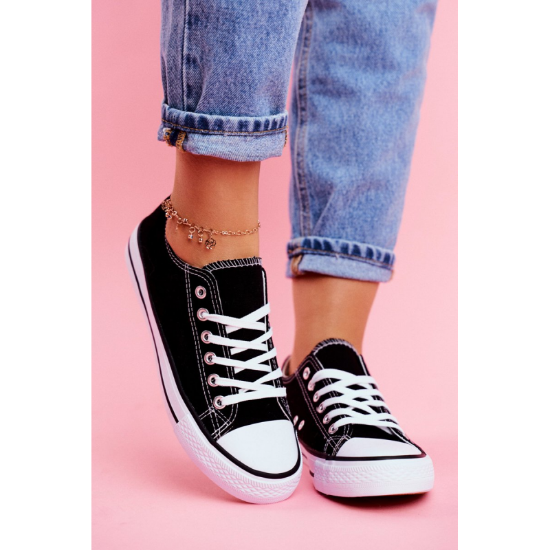 Tenisky čierne dámske klasické