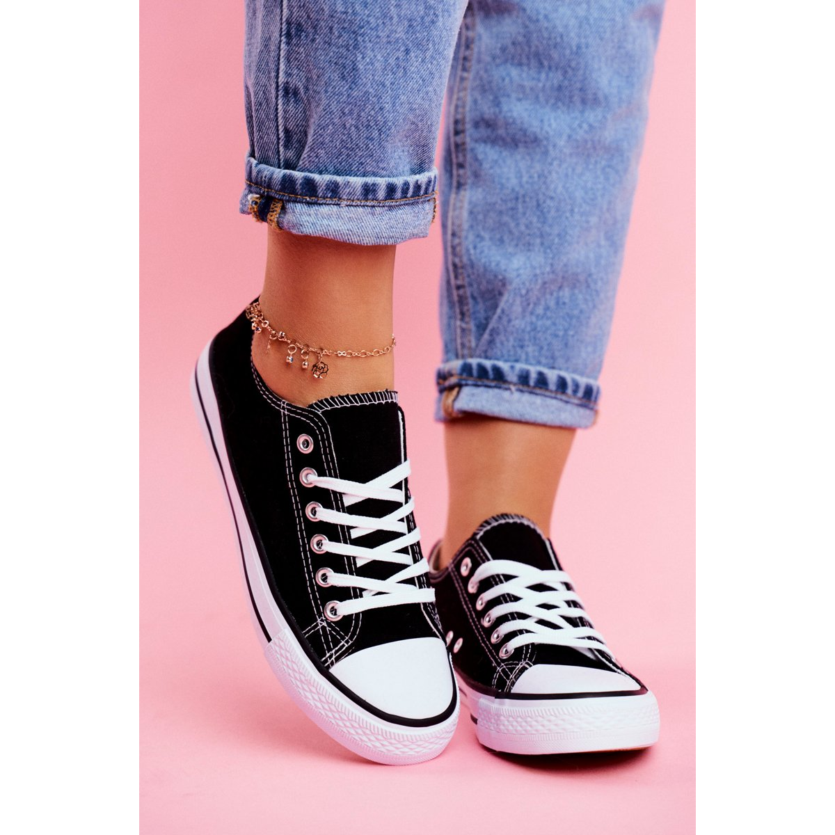 Tenisky čierne dámske klasické