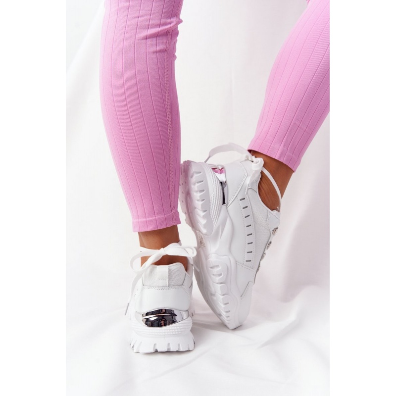 Biele dámske športové topánky Good Mood F4U14071