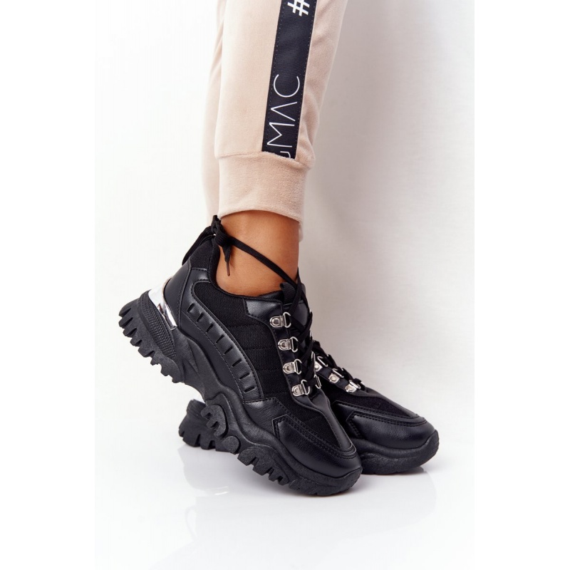 Čierne dámske športové topánky Good Mood F4U14073
