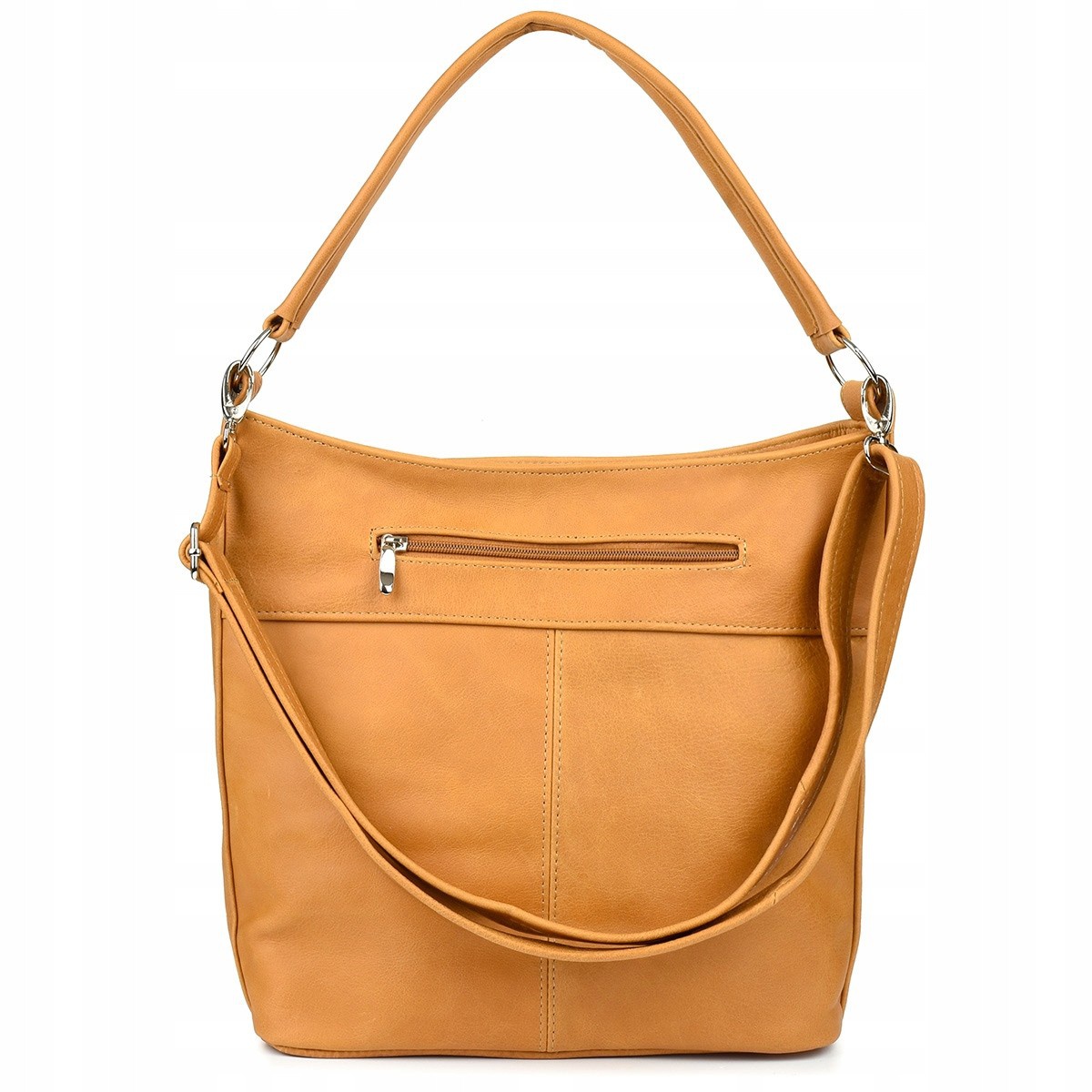 Svetlo hnedá kožená kabelka Beltimore DUO