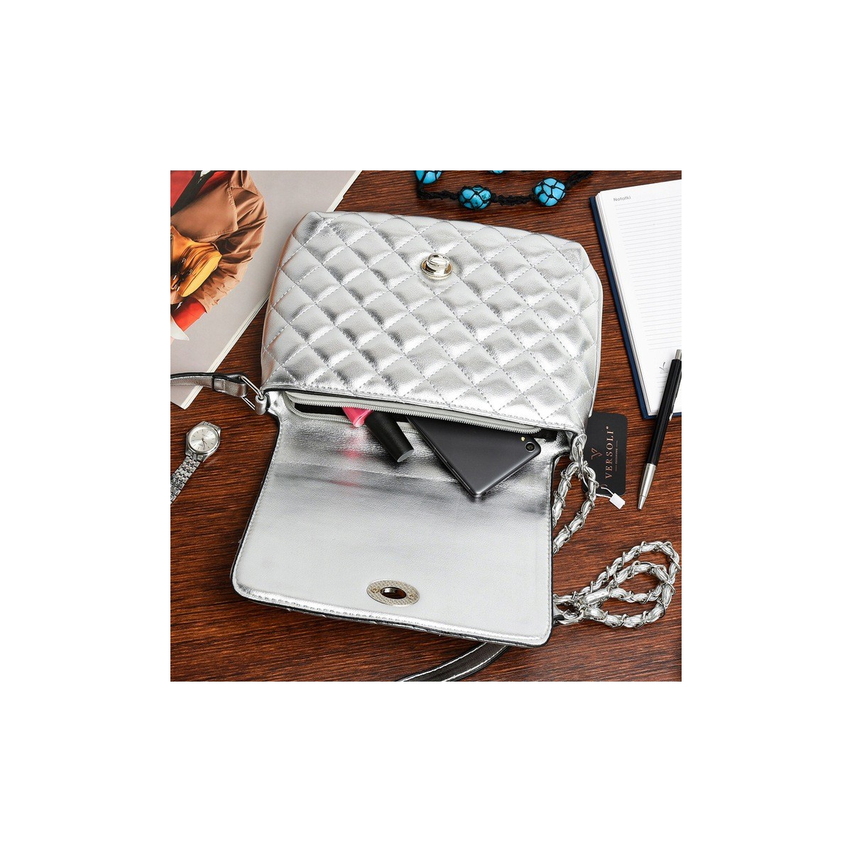 Kabelka LETINA SILVER