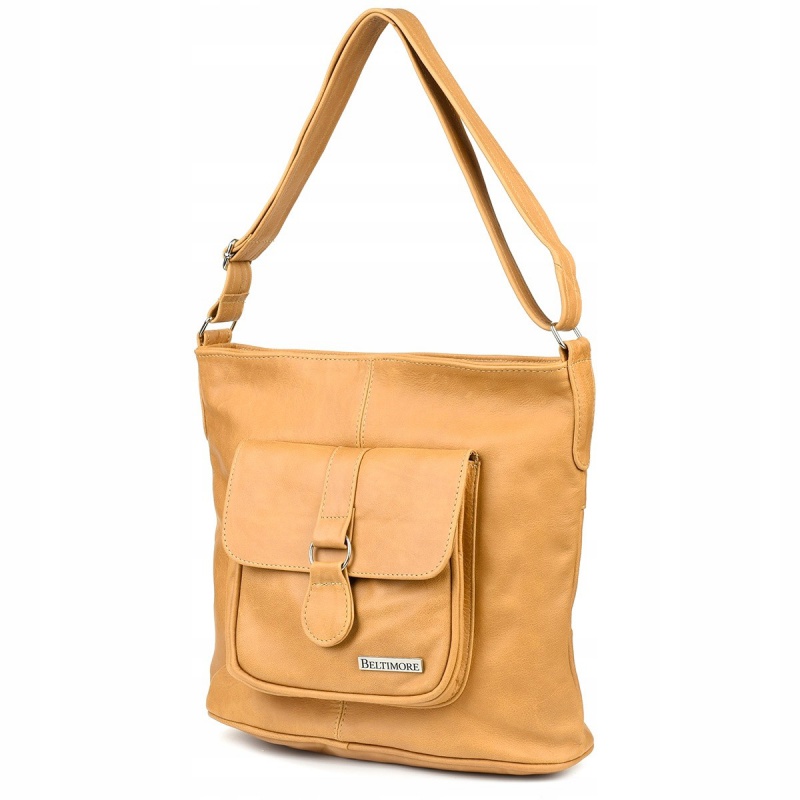 Hnedá Kožená kabelka KLASIK BELTIMORE