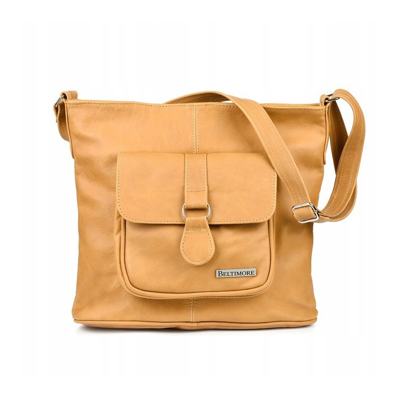 Hnedá Kožená kabelka KLASIK BELTIMORE