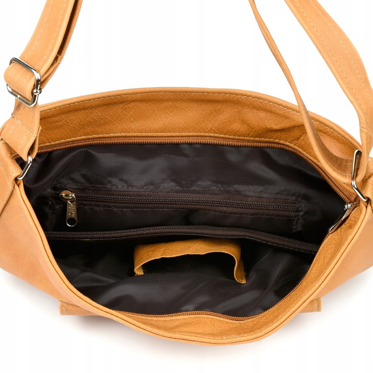 Hnedá Kožená kabelka KLASIK BELTIMORE