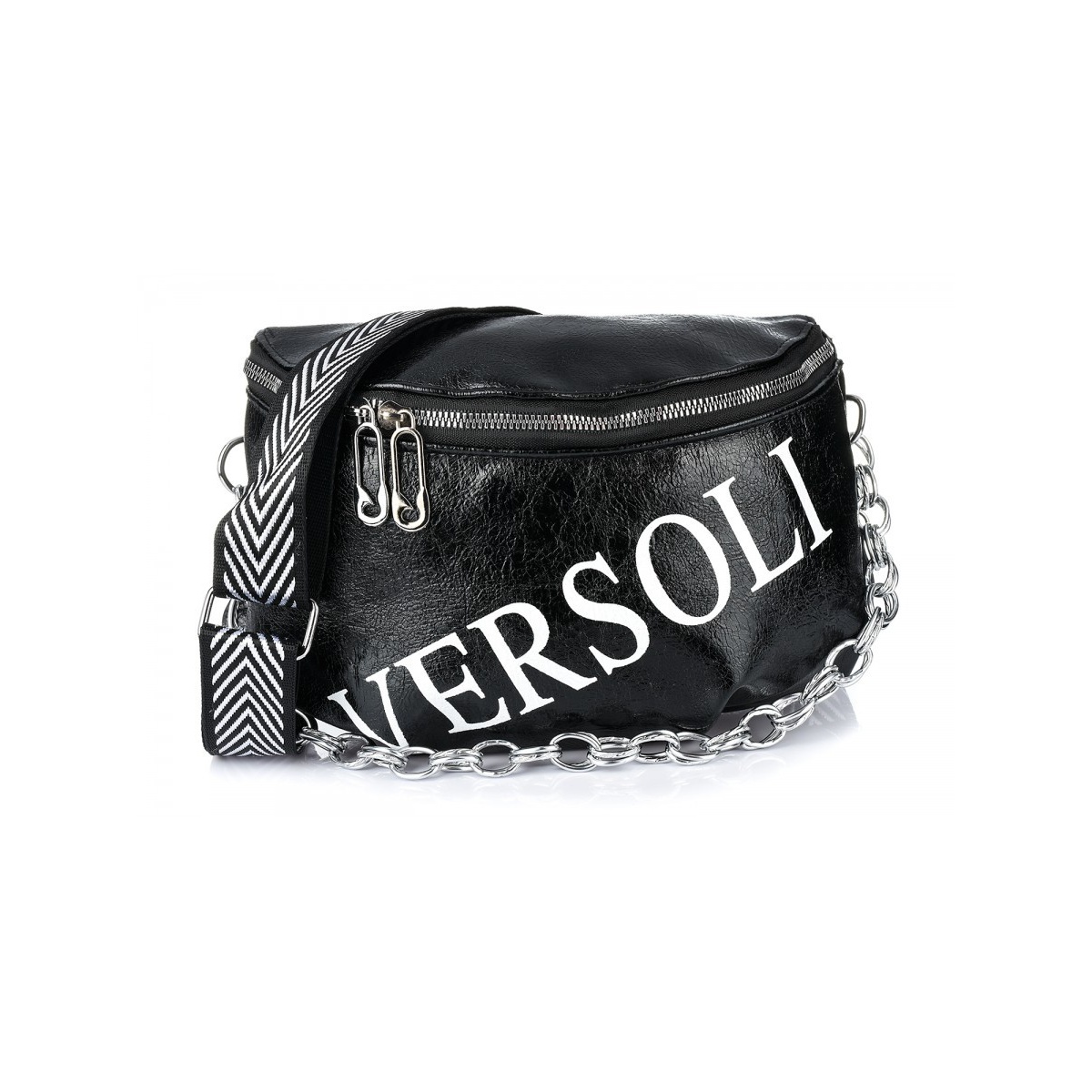 Čierna crossbody kabelka VERSOLI MIDI