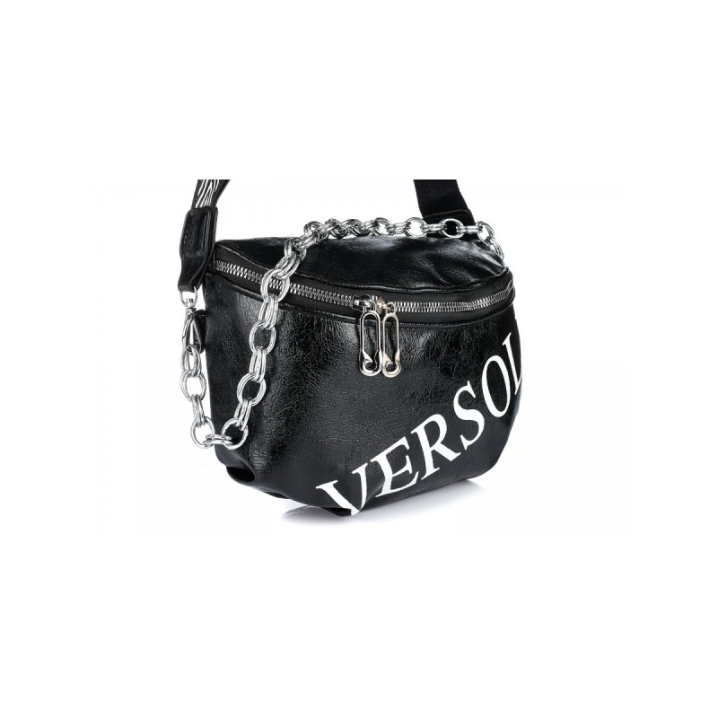 Čierna crossbody kabelka VERSOLI MIDI