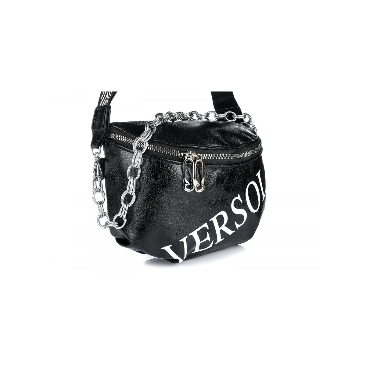 Čierna crossbody kabelka VERSOLI MIDI