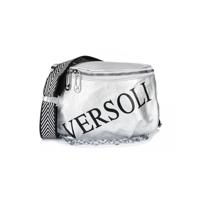 Strieborná crossbody kabelka VERSOLI MIDI