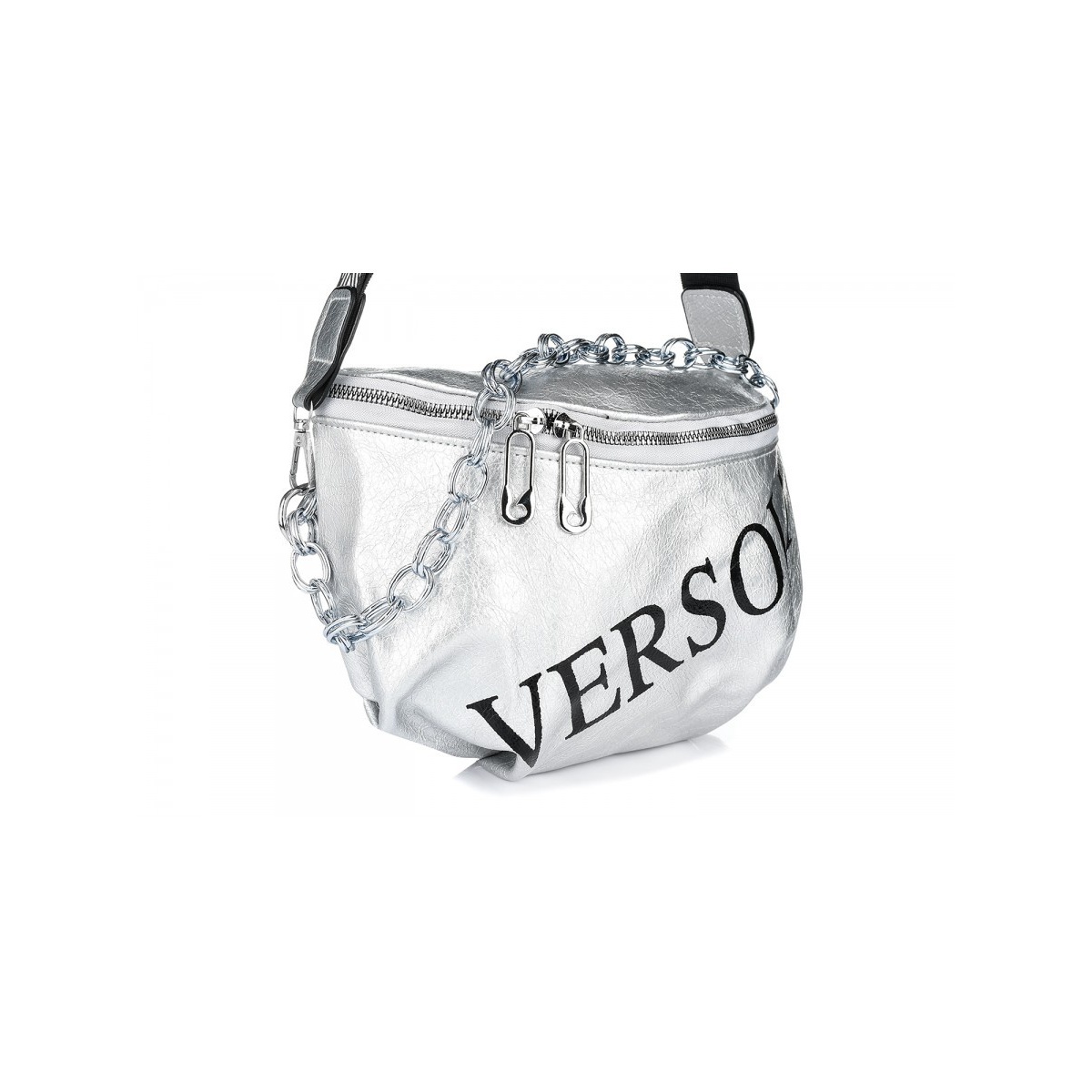 Strieborná crossbody kabelka VERSOLI MIDI