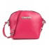 Malá kožená crossbody fuksia