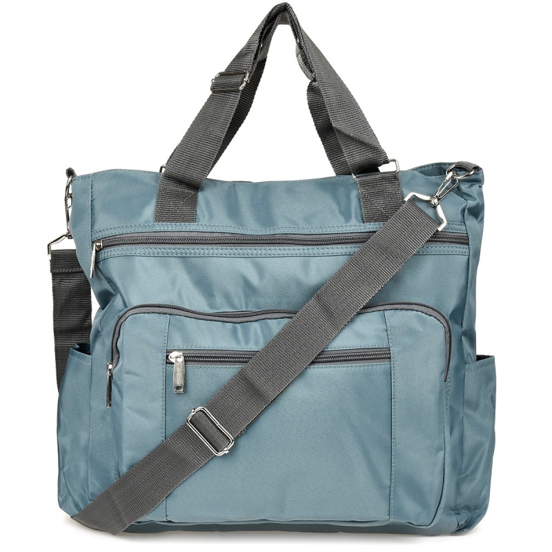 Dámska šedá kabelka na rameno so zapínaním na zips. Do ruky, cez telo, crossbody.