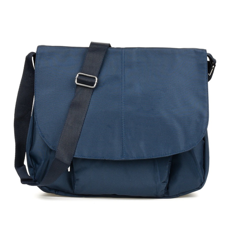 Dámska modrá crossbody kabelka (taška). Cez telo, na rameno, cez plece.