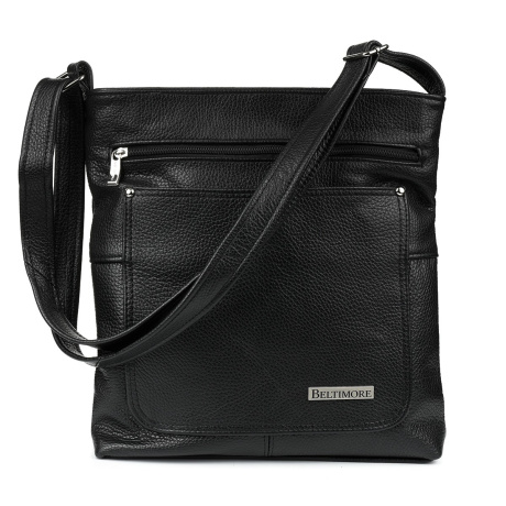Čierna kožená kabelka BELTIMORE ATRAKTIV