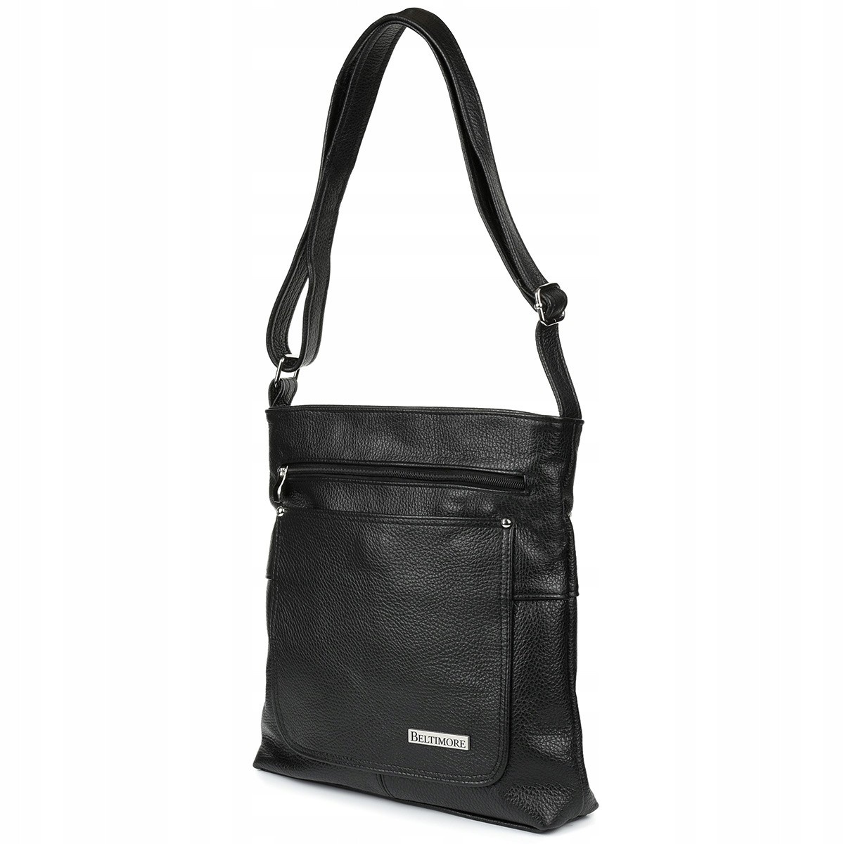 Čierna kožená kabelka BELTIMORE ATRAKTIV