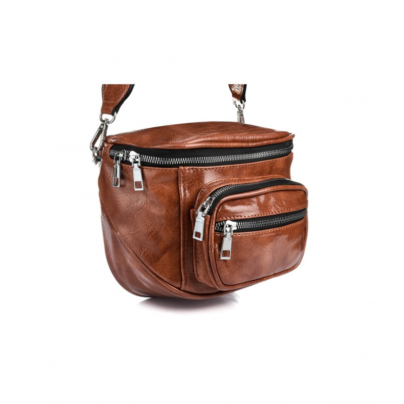 Hnedá kabelka VERSOLI - LESK