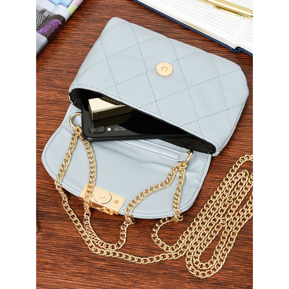 Malá šedá kabelka EXCLUSIVE