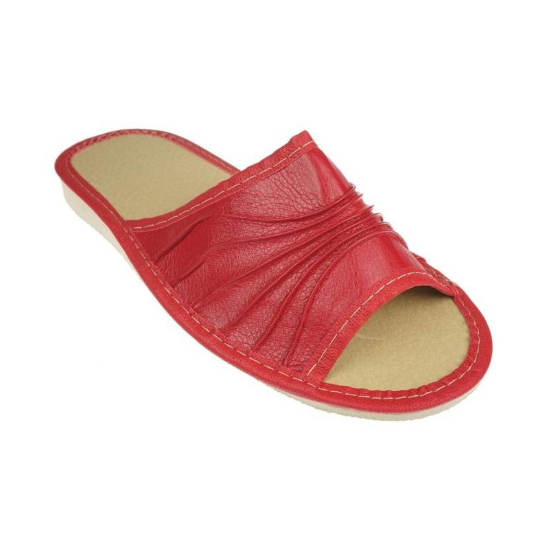 Červené dámske papuče