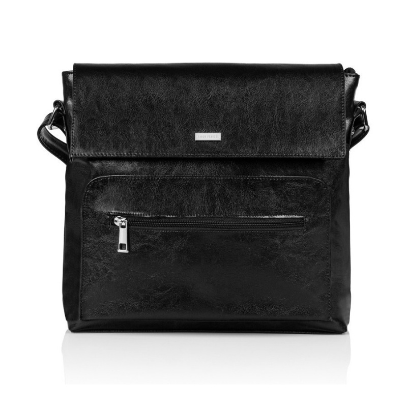 Crossbody dámska čierna kabelka Bianca