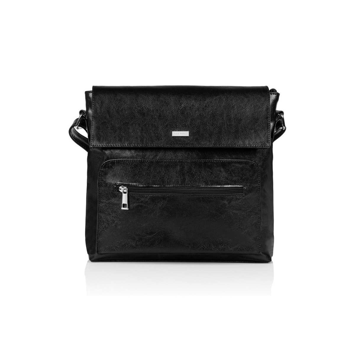 Crossbody dámska čierna kabelka Bianca