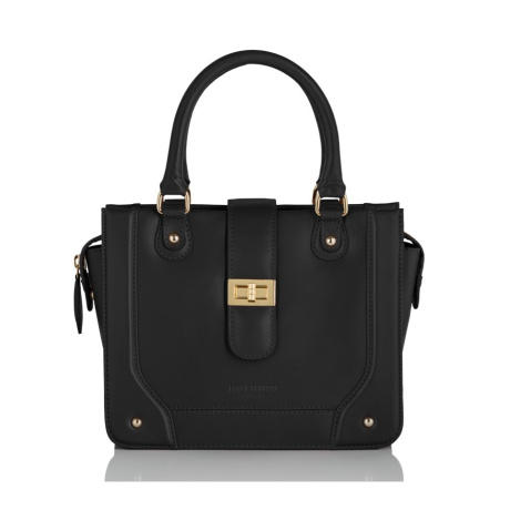 Kožená čierna dámska kabelka do ruky Diana