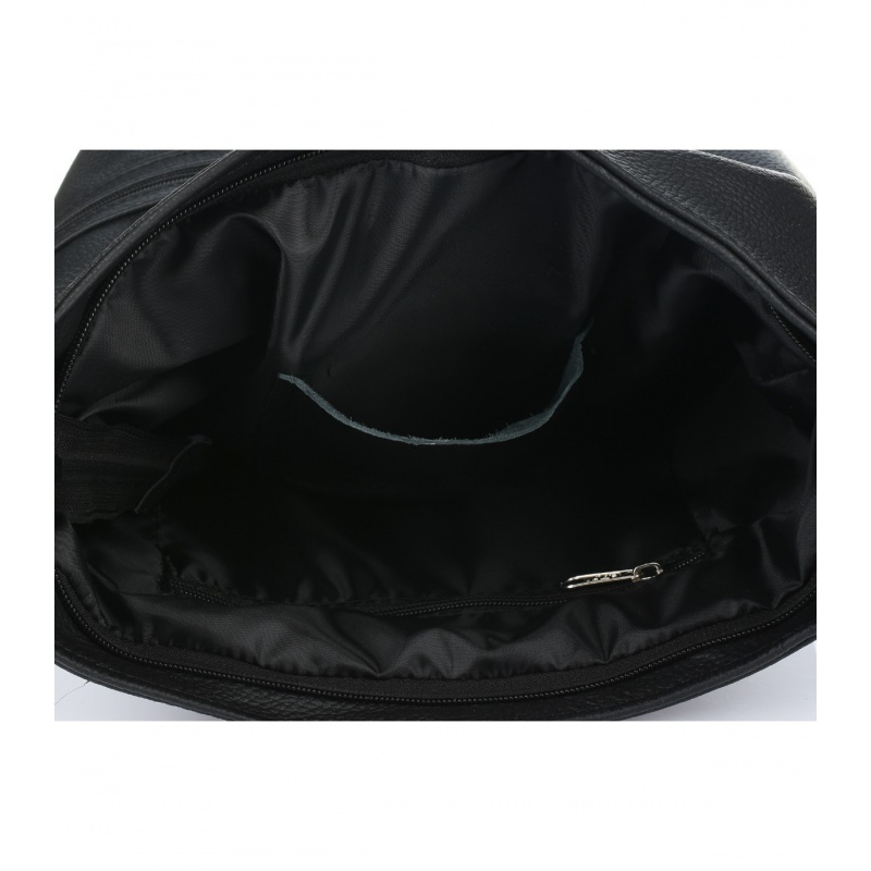 Kožená čierna dámska kabelka Gloria