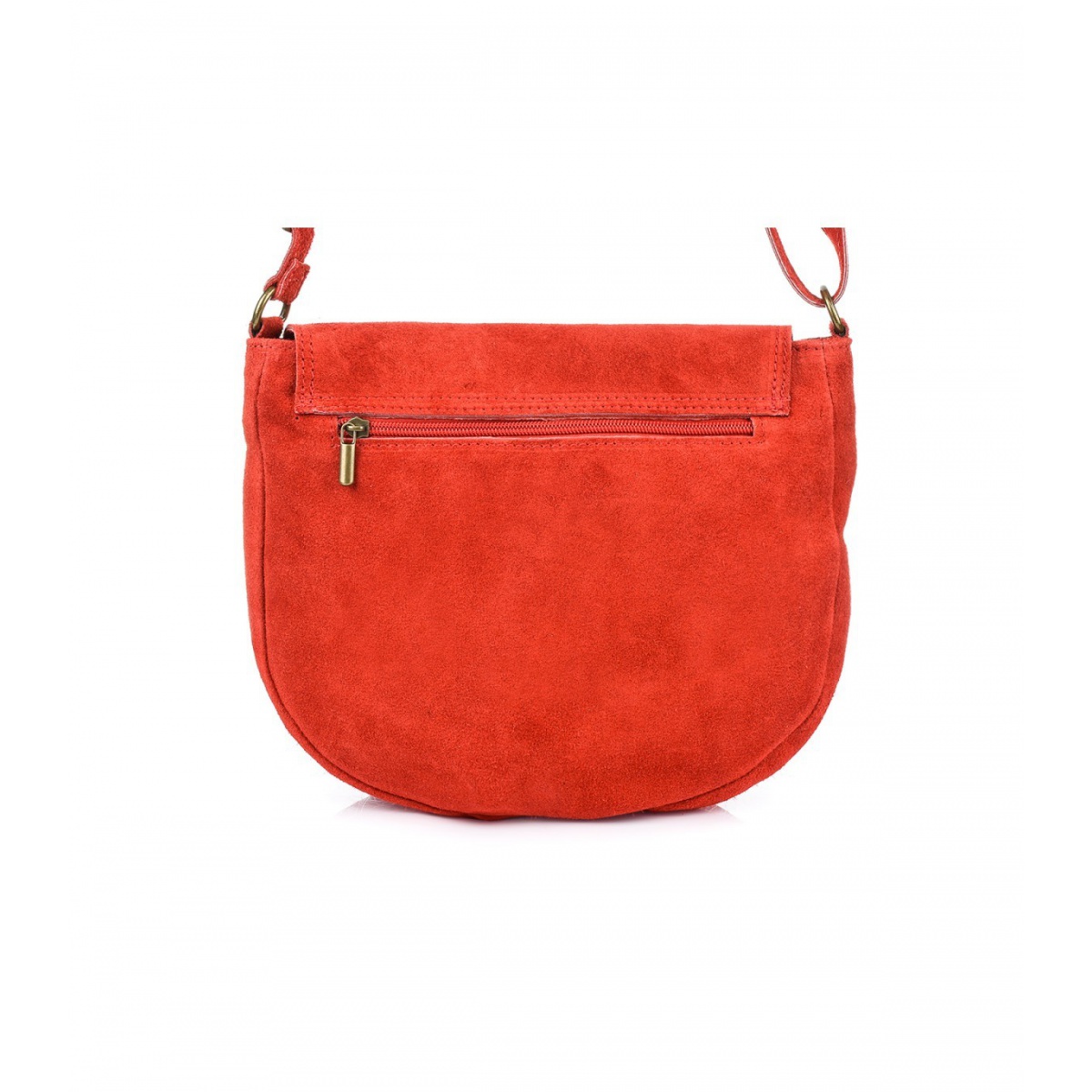 Kožená červená dámska crossbody kabelka Bonnie