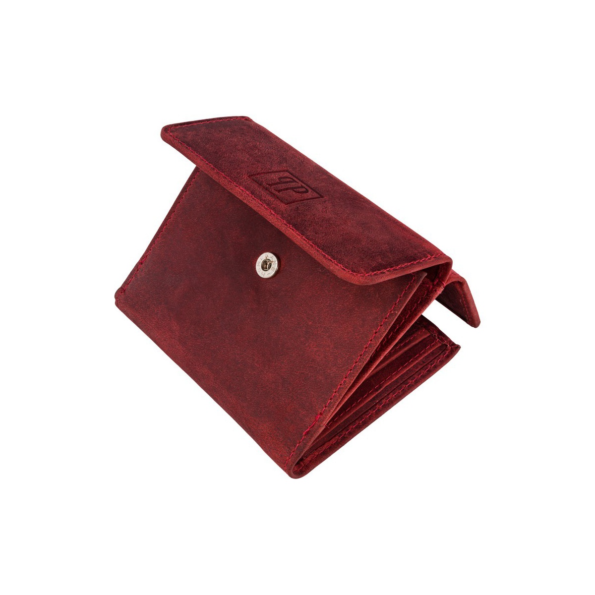 Kožená malá dámska červená peňaženka BERDINA