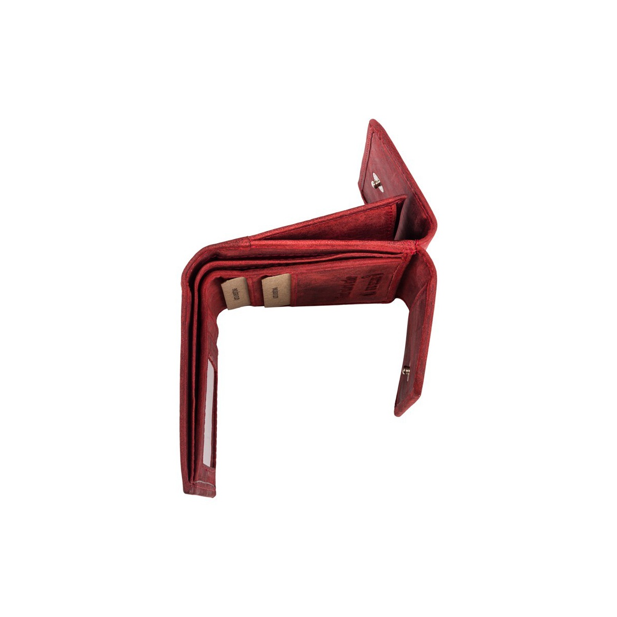 Kožená malá dámska červená peňaženka BERDINA