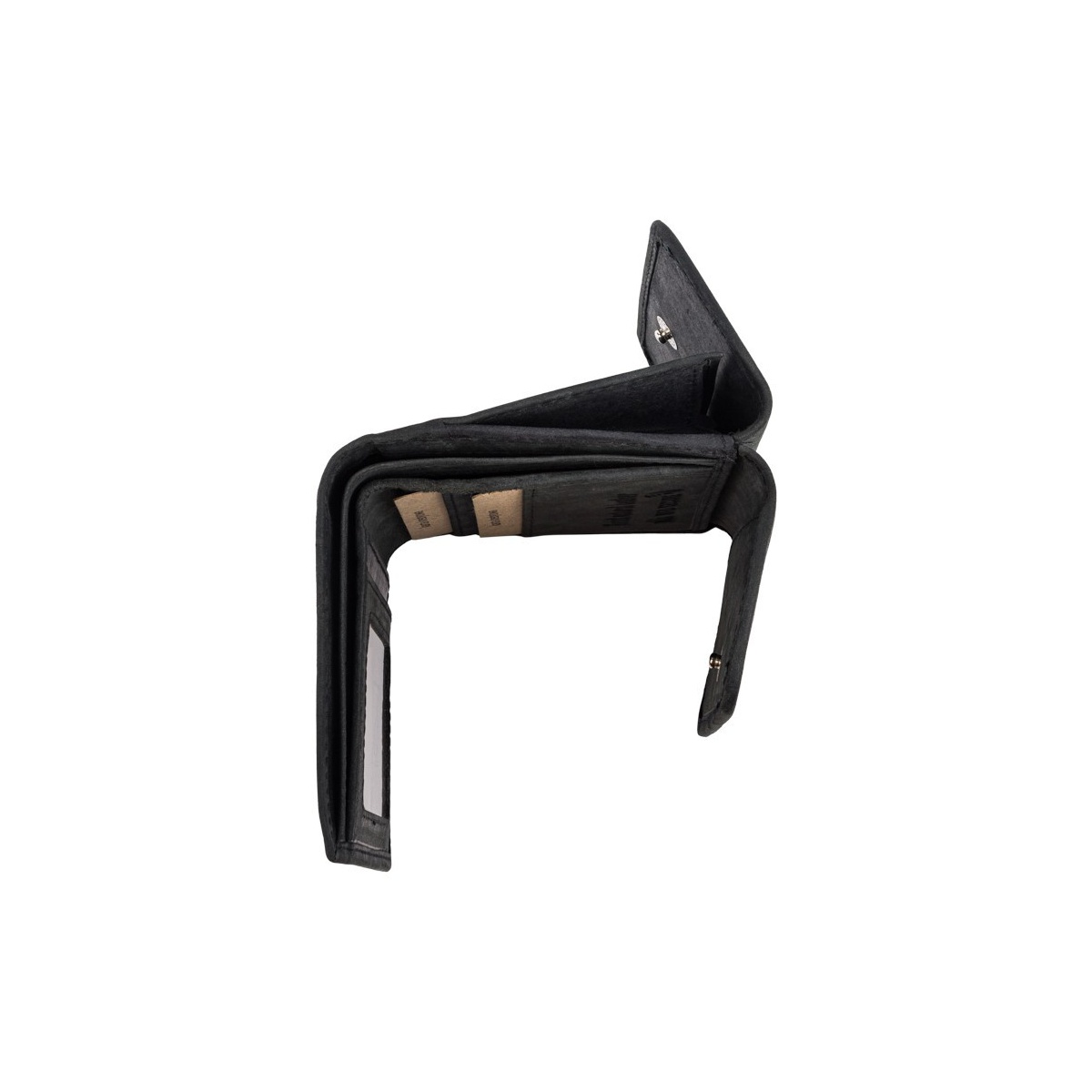 Kožená malá dámska čierna peňaženka PP