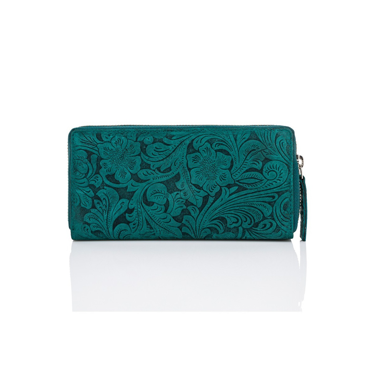 Kožená zelená dámska peňaženka BRENNA