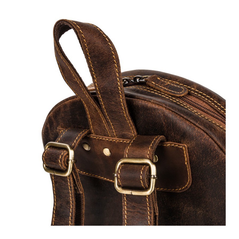 Kožený dámsky vintage batoh