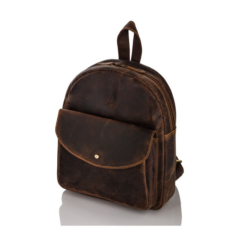 Kožený dámsky vintage batoh