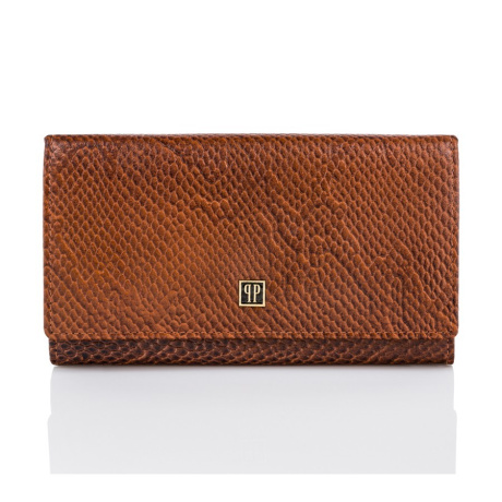 Hnedá kožená dámska peňaženka Paolo Peruzzi