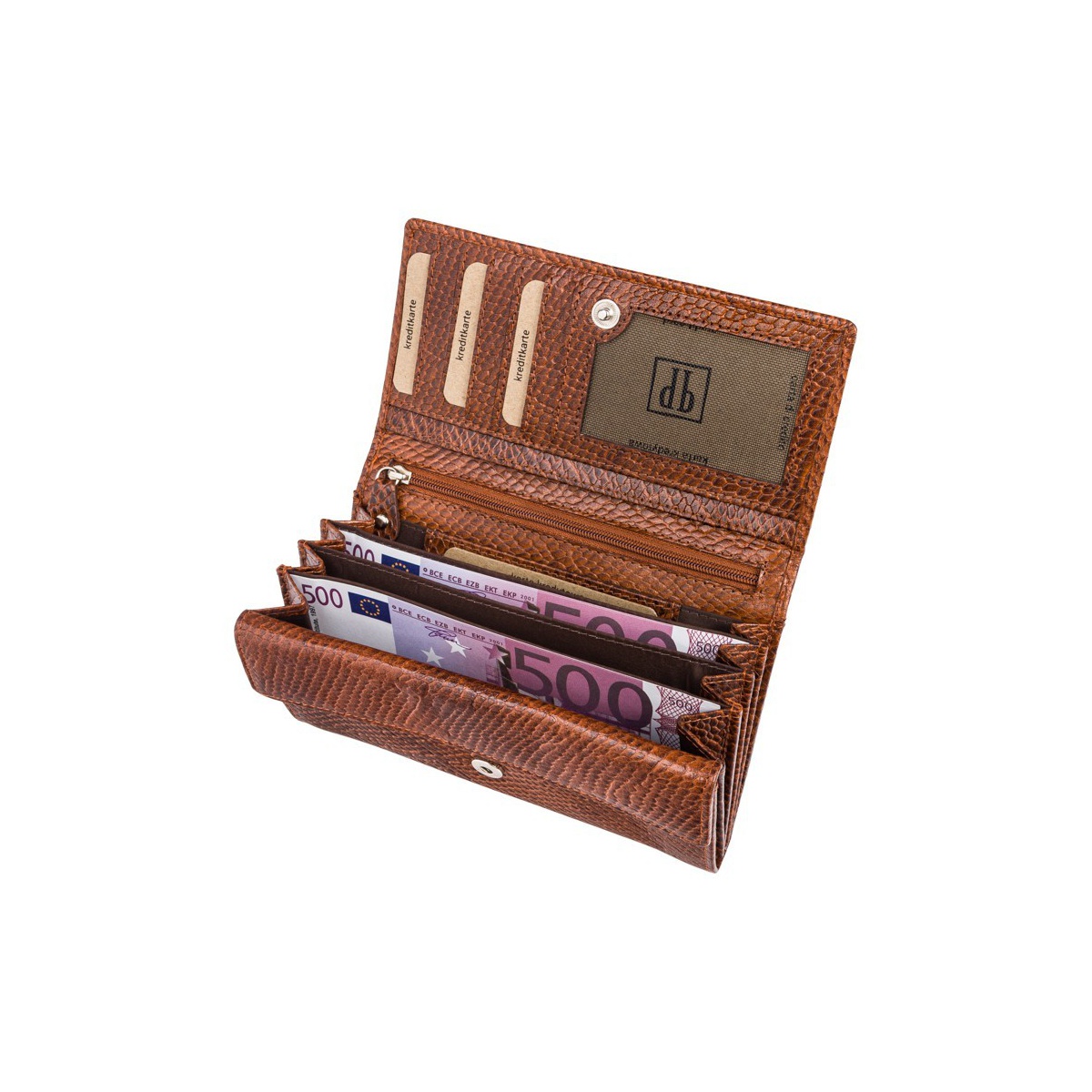 Hnedá kožená dámska peňaženka Paolo Peruzzi