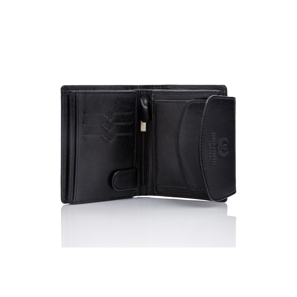 Dámska čierna kožená peňaženka Paolo Peruzzi